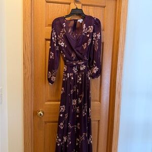 Floral Purple Maxi Dress